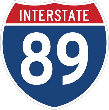 Interstate 89 Sign Sticker