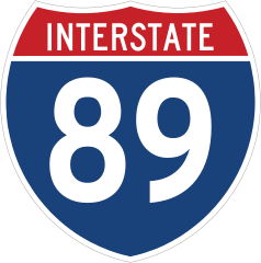 Interstate 89 Sign Sticker