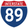 Interstate 89 Sign Sticker