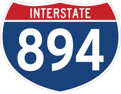 Interstate 894 Sign Sticker