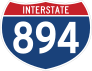 Interstate 894 Sign Sticker