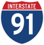 Interstate 91 Sign Sticker