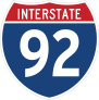 Interstate 92 Sign Sticker