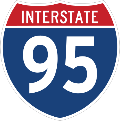 Interstate 95 Sign Sticker