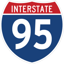 Interstate 95 Sign Sticker
