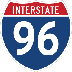 Interstate 96 Sign Sticker
