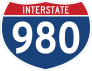 Interstate 980 Sign Sticker