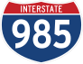 Interstate 985 Sign Sticker