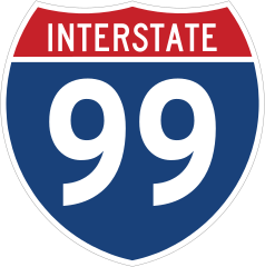 Interstate 99 Sign Sticker
