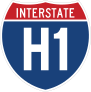 Interstate H1 Sign Sticker