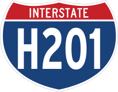 Interstate H201 Sign Sticker