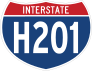Interstate H201 Sign Sticker