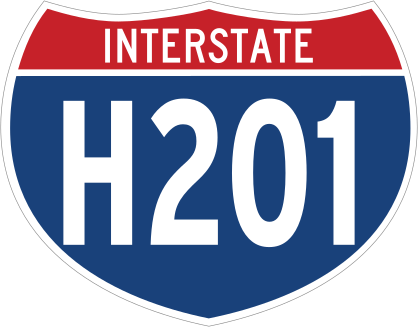 Interstate H201 Sign Sticker