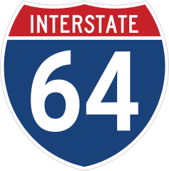 Interstate64 Sign Sticker