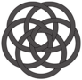 Intertwined Circles, Celtic Knot Sticker