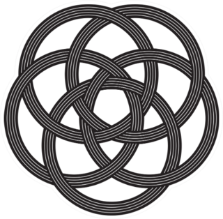 Intertwined Circles, Celtic Knot Sticker