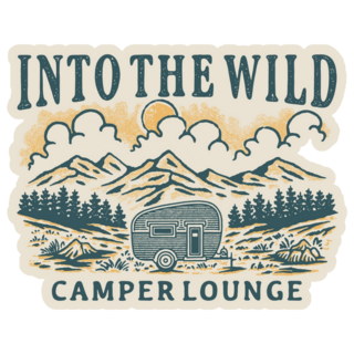 Into The Wild Camper Lounge Sticker