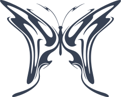 Intricate Butterfly Sticker