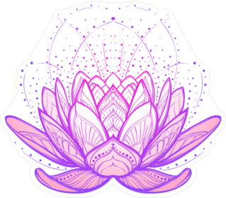 Intricate Lotus Flower Sticker