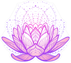 Intricate Lotus Flower Sticker