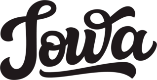 Iowa Calligraphy Sticker