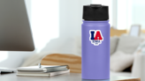 Iowa Inscription And Founded 1846 Sticker on a Water Bottle (New) example
