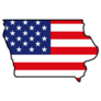 Iowa Map Icon Sticker