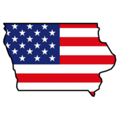 Iowa Map Icon Sticker