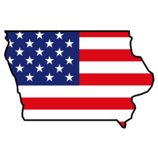 Iowa Map Icon Sticker