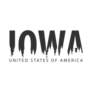 Iowa Spooky Lettering Sticker