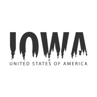 Iowa Spooky Lettering Sticker