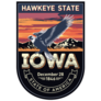 Iowa, State Emblem Sticker