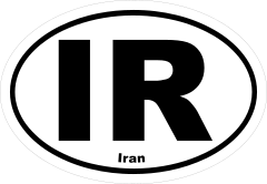 Iran Ir Oval Sticker