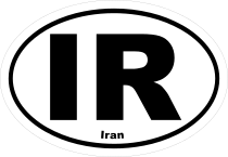 Iran Ir Oval Sticker