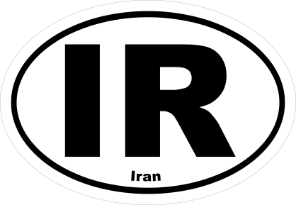Iran Ir Oval Sticker