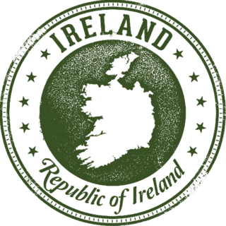 Ireland European Country Stamp Sticker