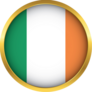 Ireland Flag Button Sticker