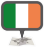 Ireland Map And Pointer Sticker