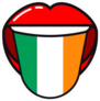 Irish Language Tongue With Flag Sticker