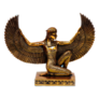 Isis Goddess Statue Egypt, In Metal Sticker
