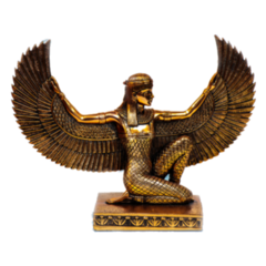 Isis Goddess Statue Egypt, In Metal Sticker