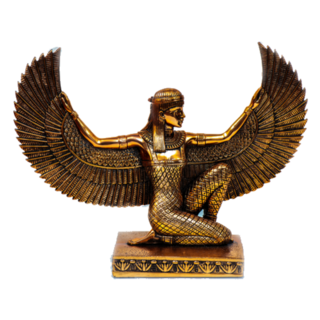 Isis Goddess Statue Egypt, In Metal Sticker