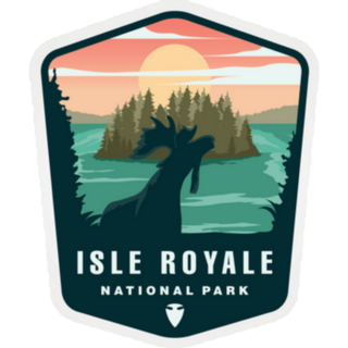 Isle Royale National Park Lake Sticker
