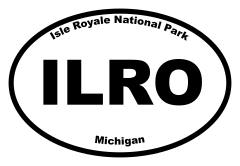 Isle Royale National Park Oval Sticker