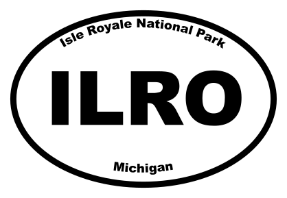 Isle Royale National Park Oval Sticker