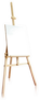 Isolated Easel With Empty Canvas Sticker