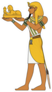 Isolated Figure Of Ancient Egypt Deities Sticker