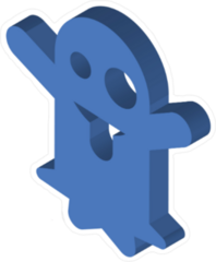 Isometric Ghost Sticker