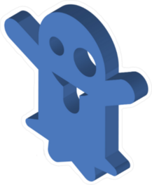 Isometric Ghost Sticker