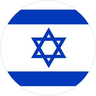 Israel Flag Circle Sticker